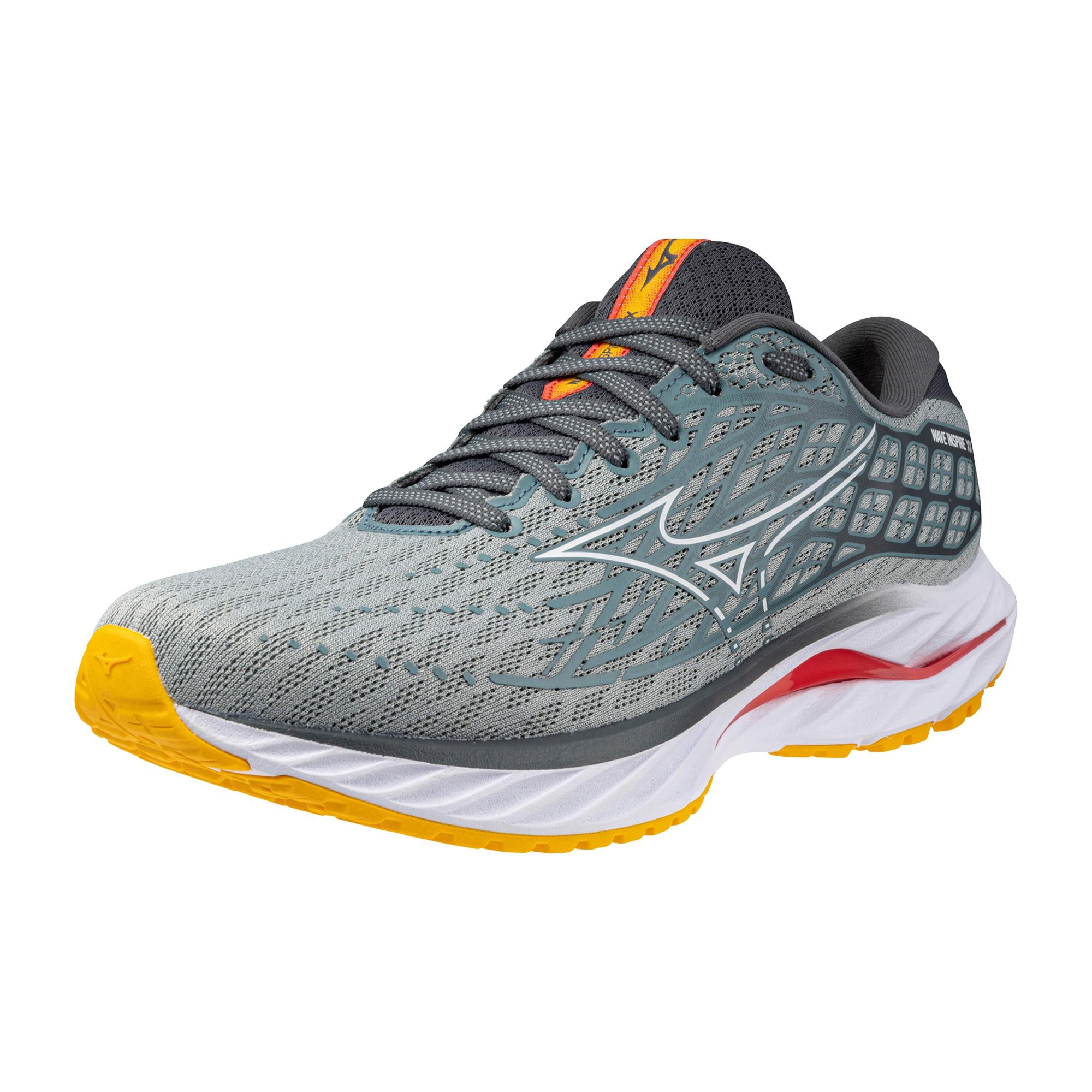 Mizuno Men's Wave Inspire 20 in Abyss White  Men's Footwear