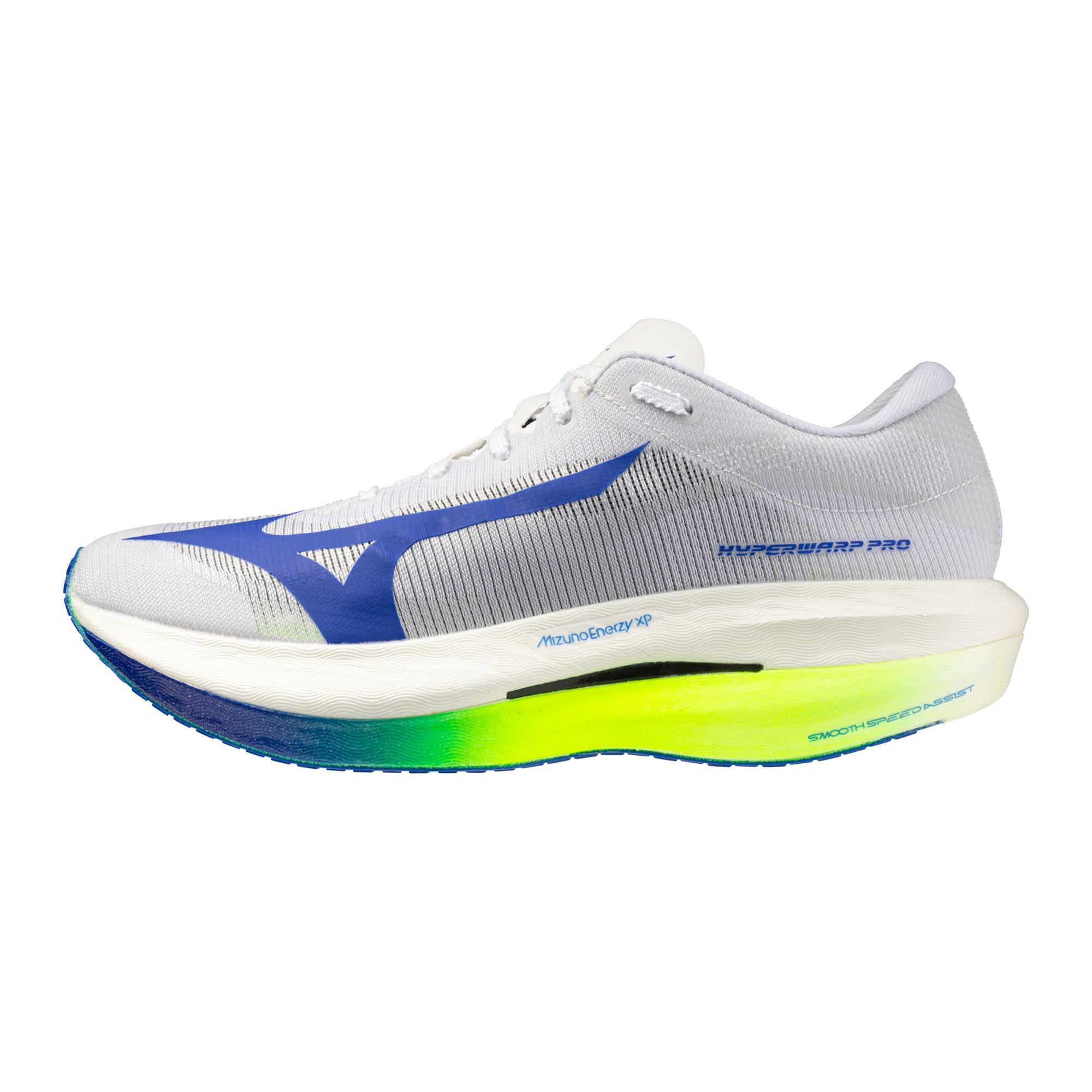 Mizuno Unisex Hyperwarp Pro in White-Lightning Yellow