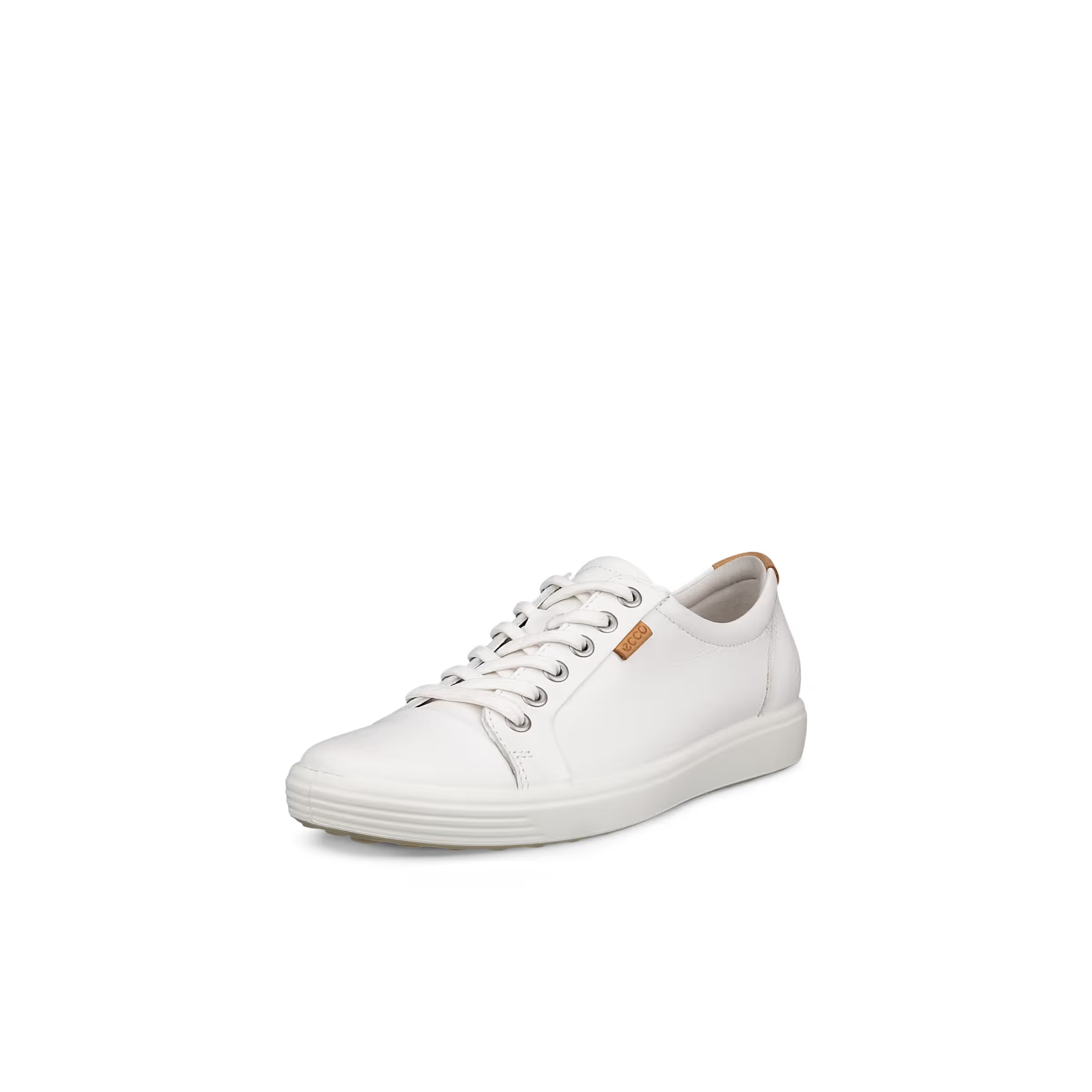 ECCO Women's Soft 7 Leather Sneaker in White