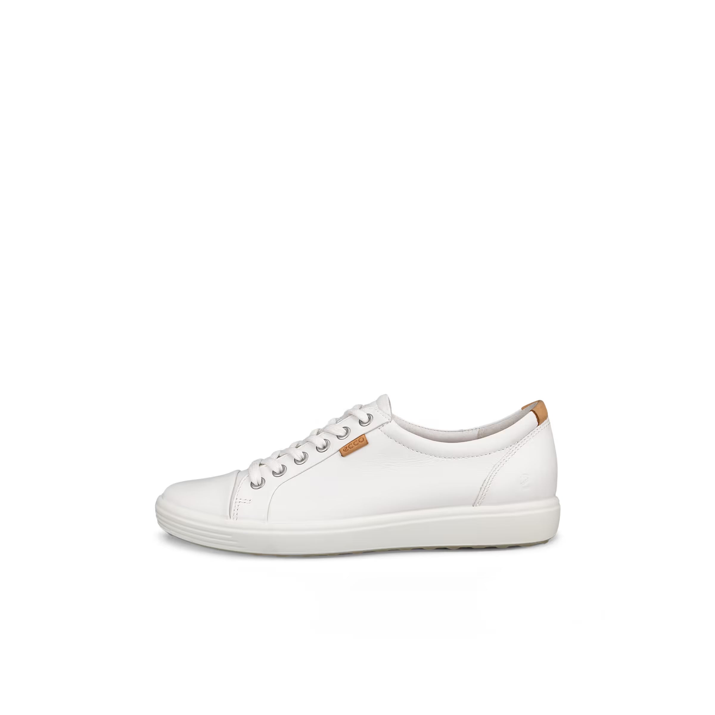 ECCO Women's Soft 7 Leather Sneaker in White
