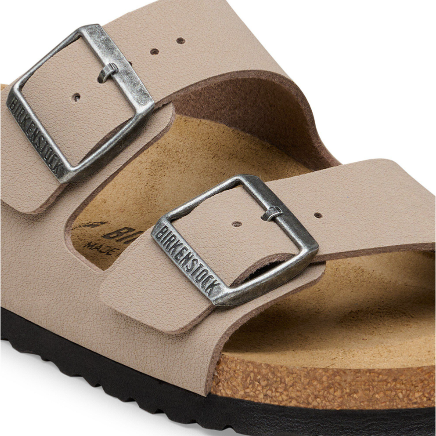 Birkenstock Arizona Birkibuc in Gray Taupe