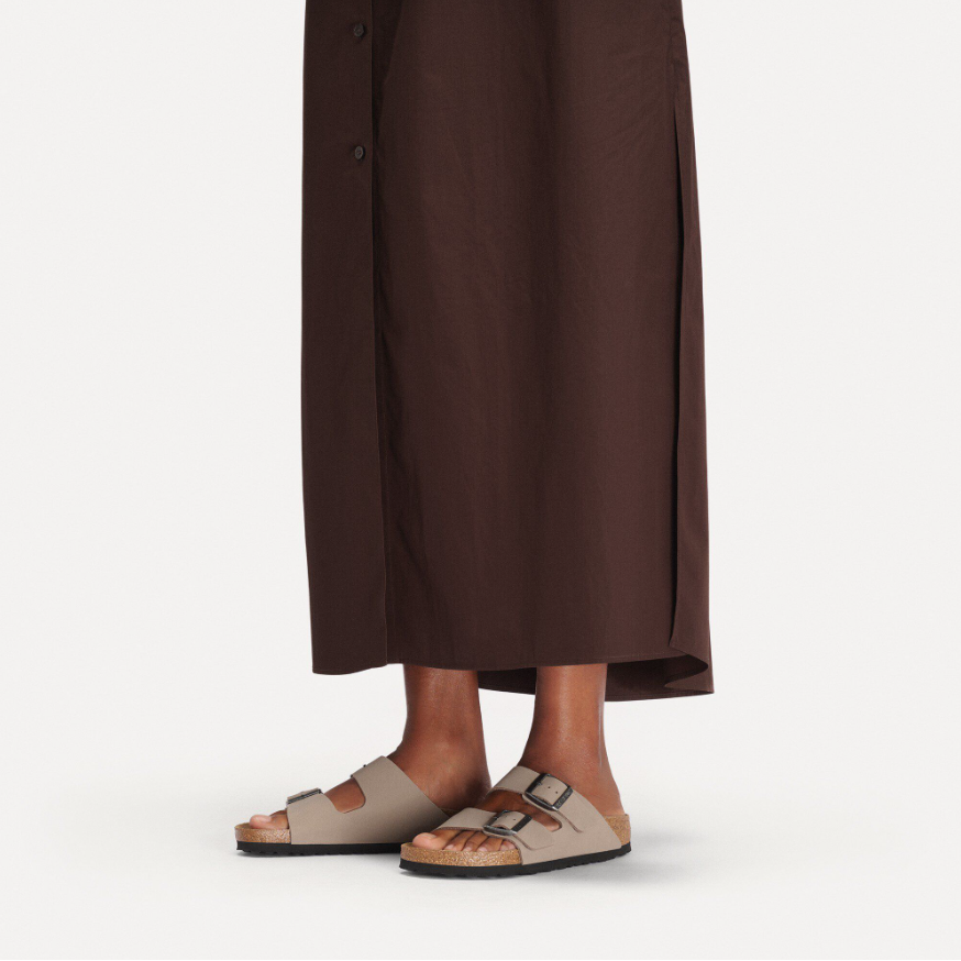 Birkenstock Arizona Birkibuc in Gray Taupe