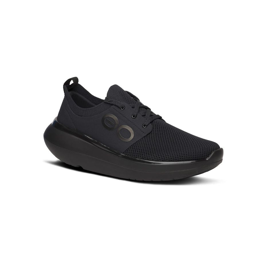 OOFOS Women's OOMY Stride Shoe in Black