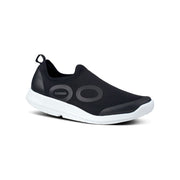 OOFOS Men's OOmg Sport Low Shoe in White/Black  Men's Footwear