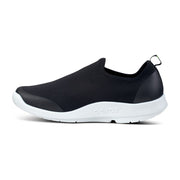 OOFOS Men's OOmg Sport Low Shoe in White/Black  Men's Footwear