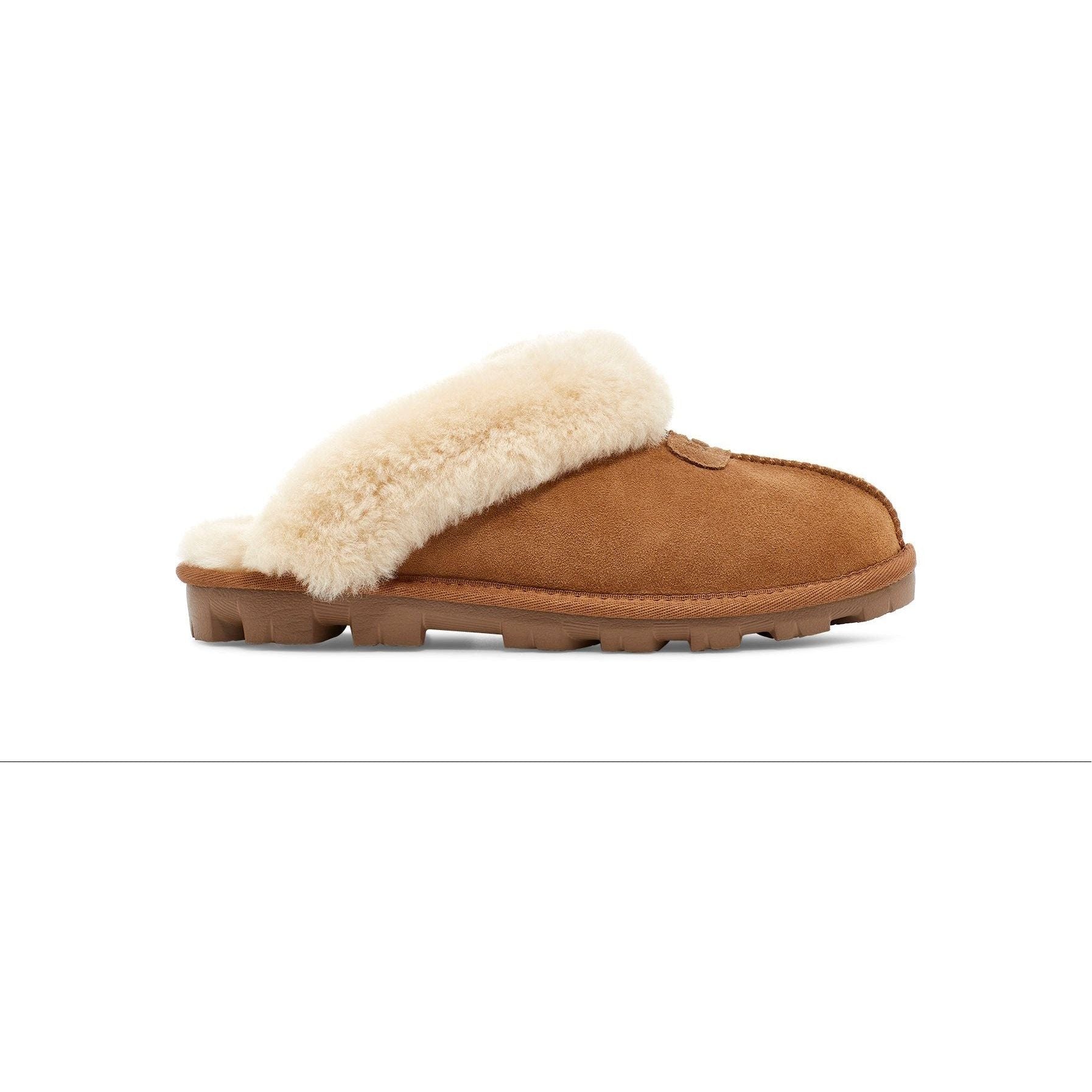 UGG Women's Coquette Slipper in Chestnut-Footprint USA