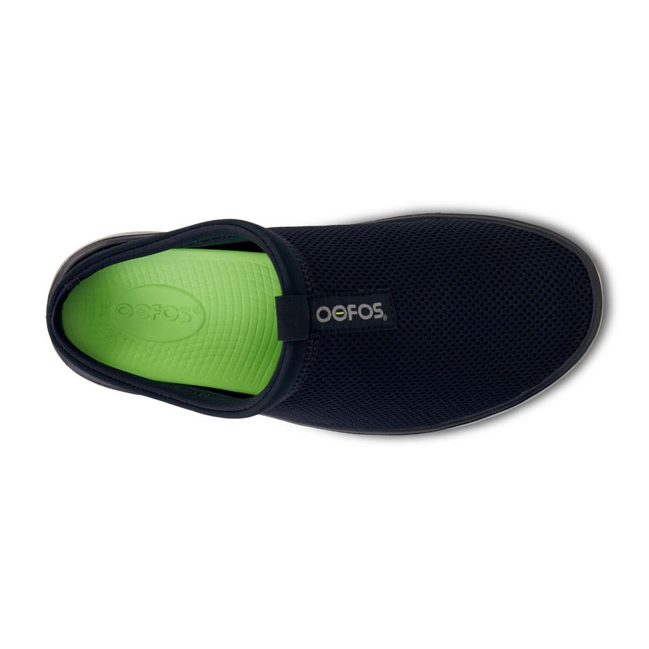 OOFOS Men's OOcoozie Sport Mule Slipper in Black