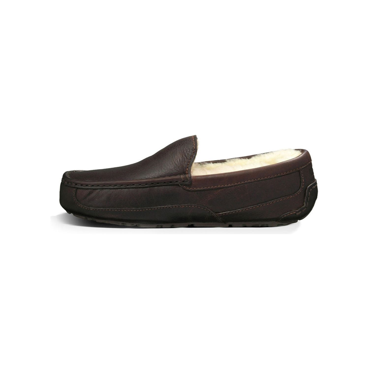 UGG Men's Ascot Leather Slipper in Dark Spice  Men's Footwear