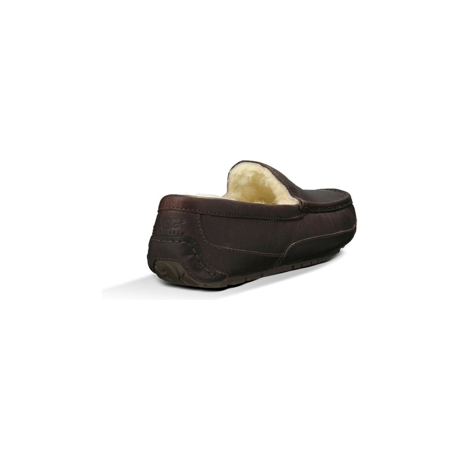 UGG Men's Ascot Leather Slipper in Dark Spice  Men's Footwear