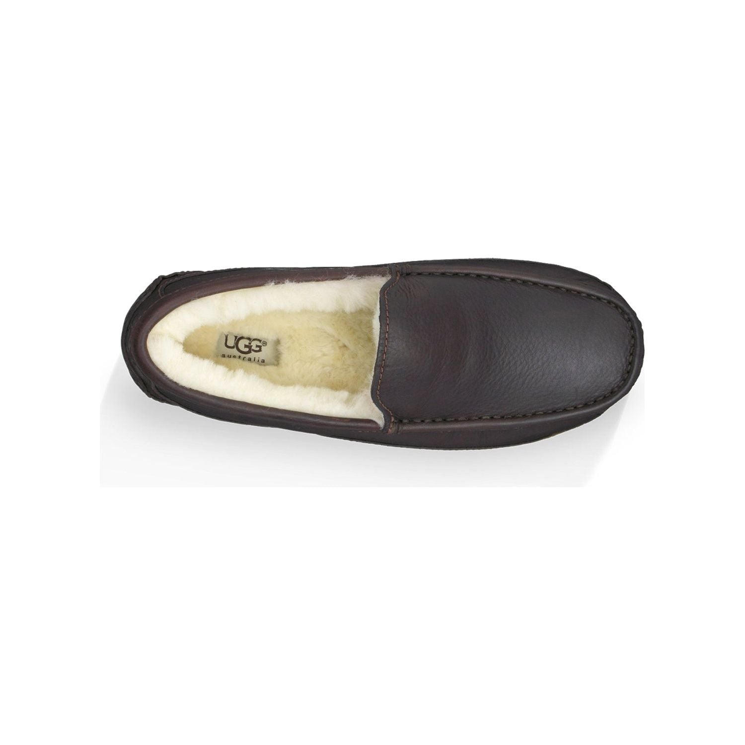 UGG Men's Ascot Leather Slipper in Dark Spice  Men's Footwear