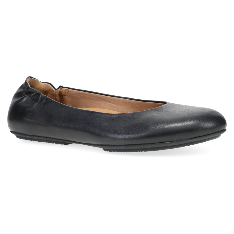 Dansko Women's Mollie Flat in Black Nappa  Shoes