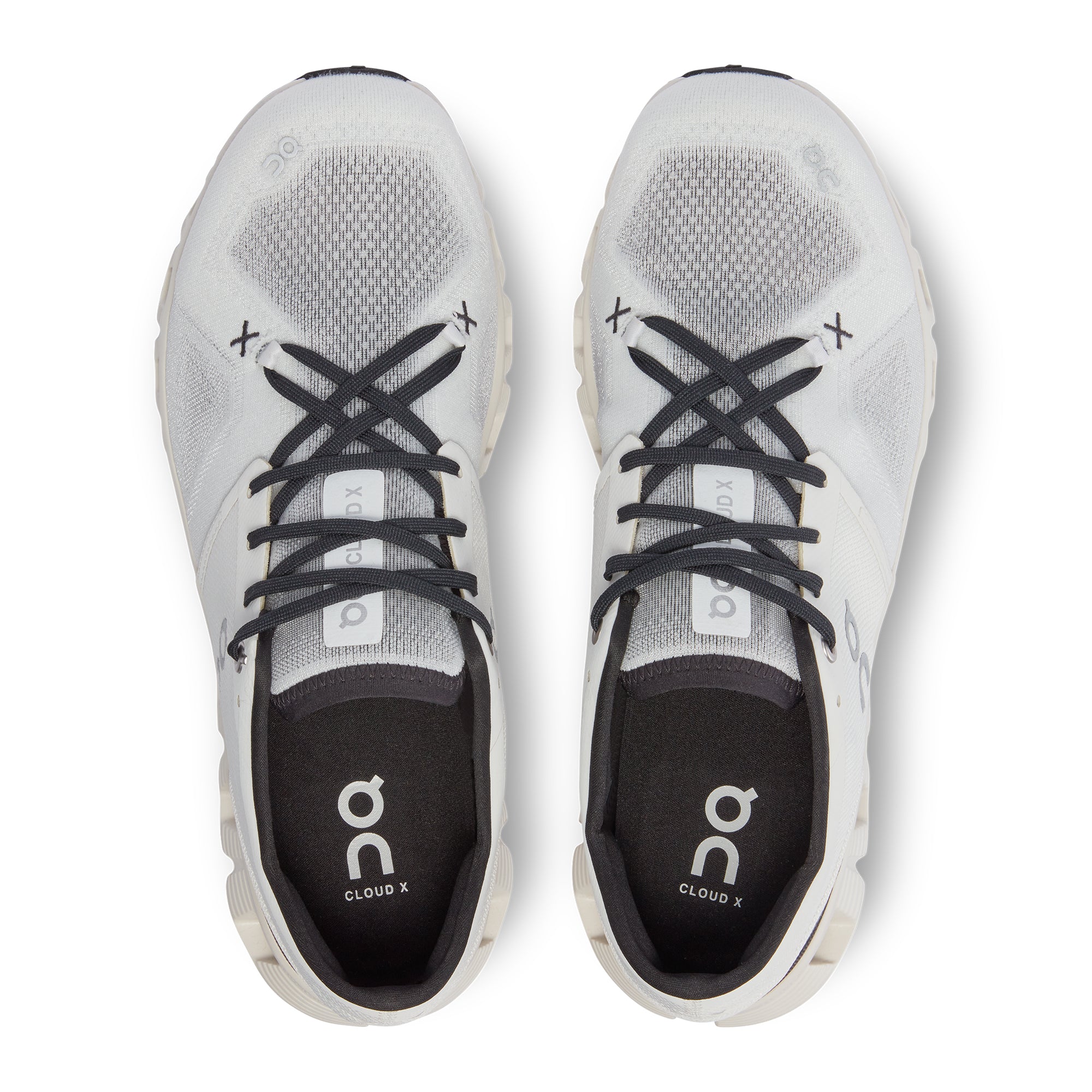 On Running Men's Cloud X 3 in Ivory Black  Men's Footwear