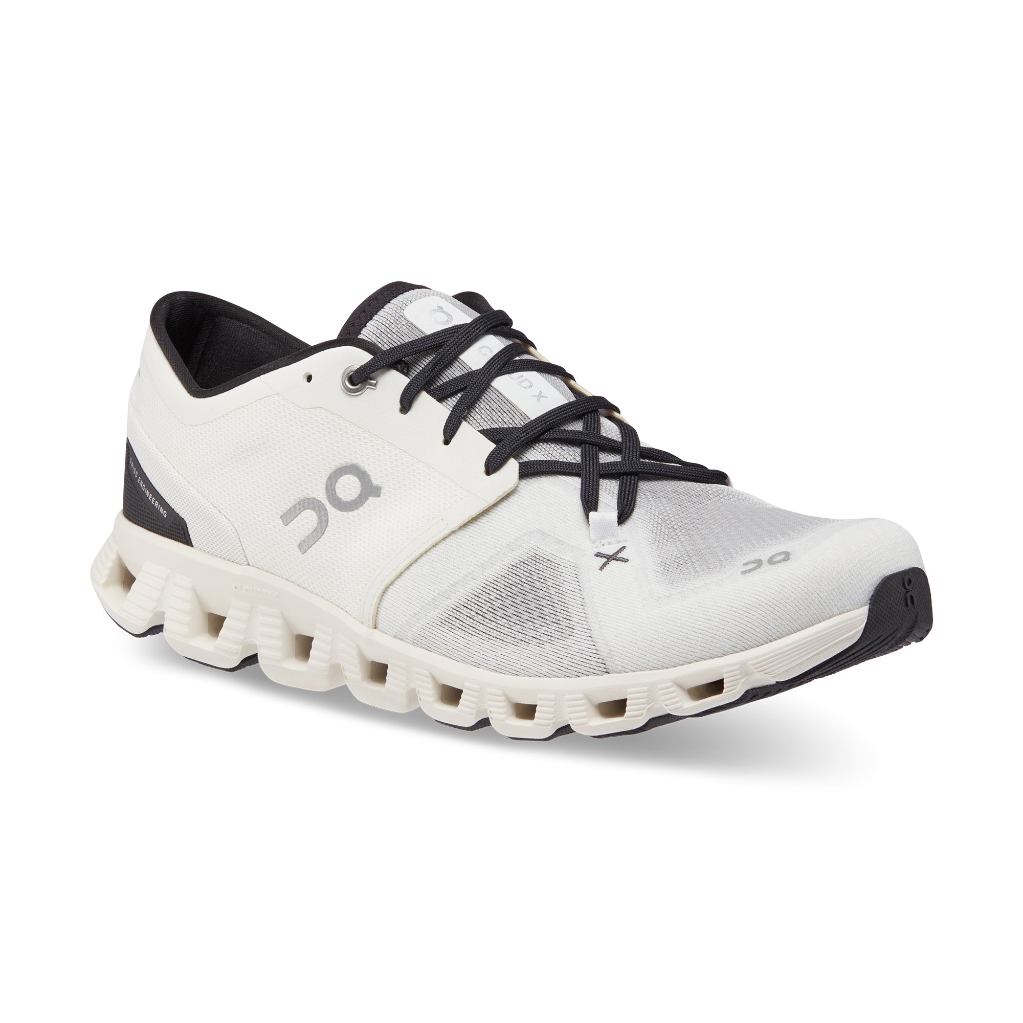 On Running Men's Cloud X 3 in Ivory Black  Men's Footwear