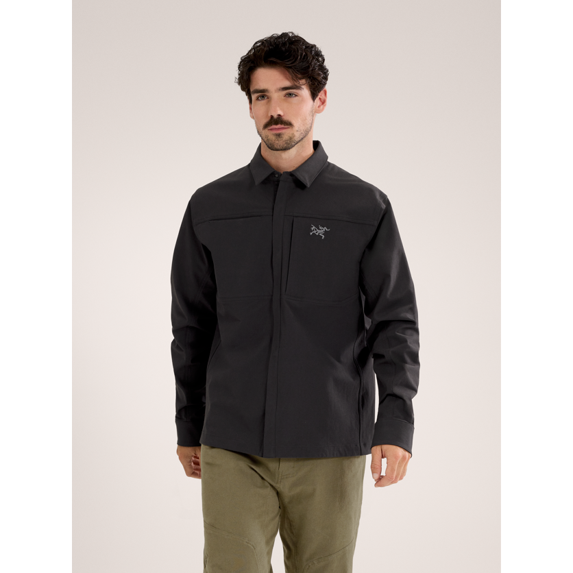 Arc'teryx Men's Cronin Cotton Overshirt in Black