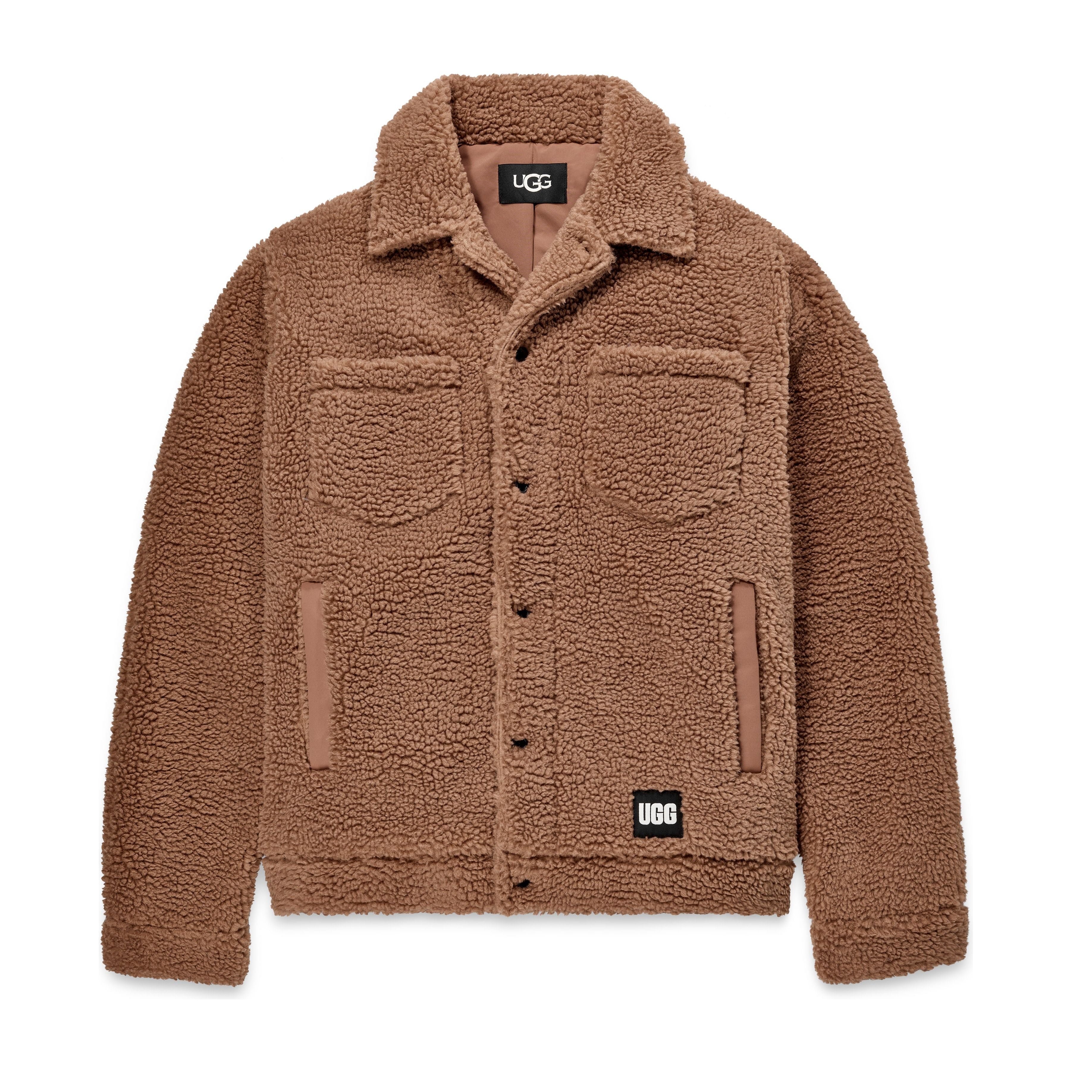 UGG Men's Janson Sherpa Trucker Jacket in Cabin  Apparel & Accessories