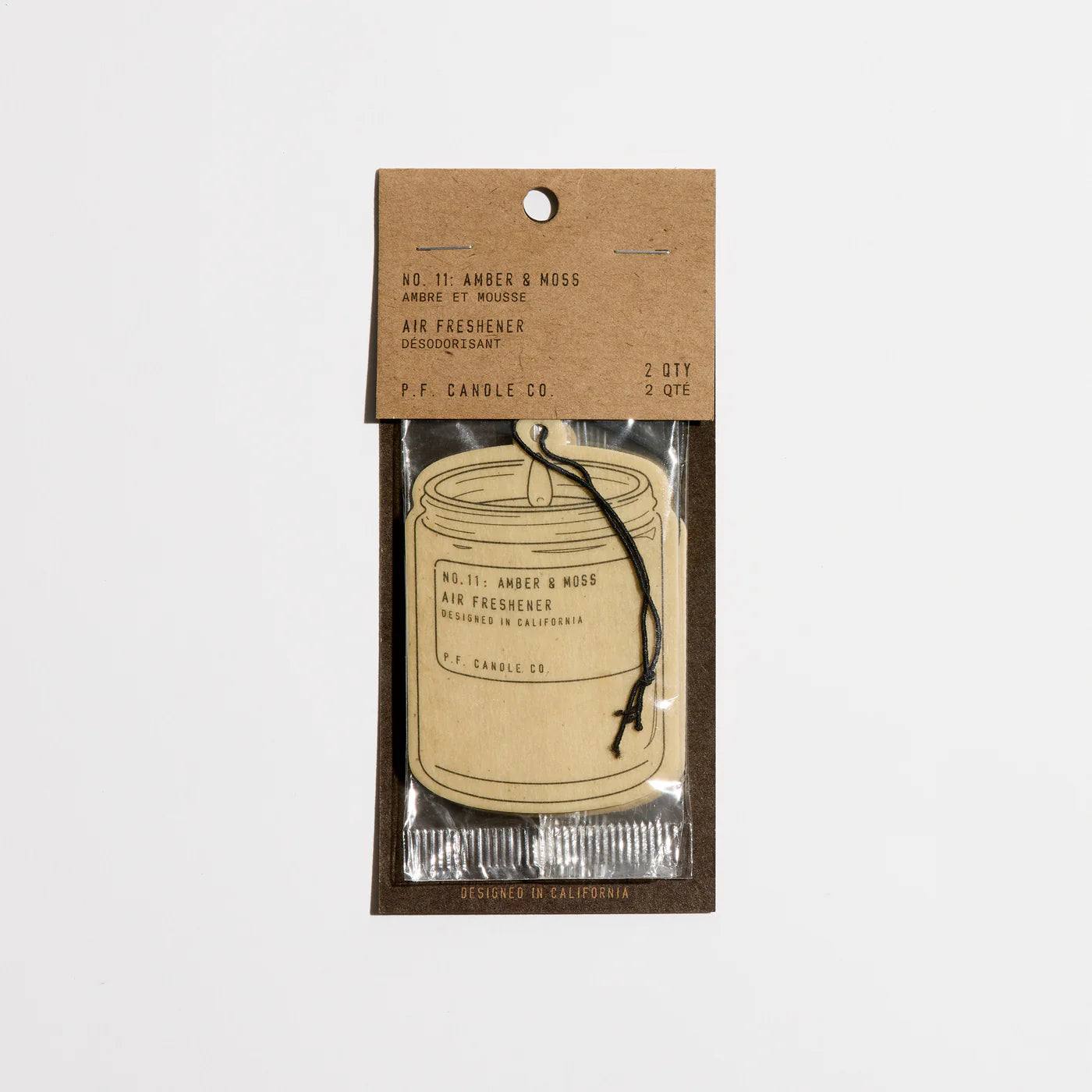 P. F. Candle Co. Amber & Moss– Air Freshener 2 pack