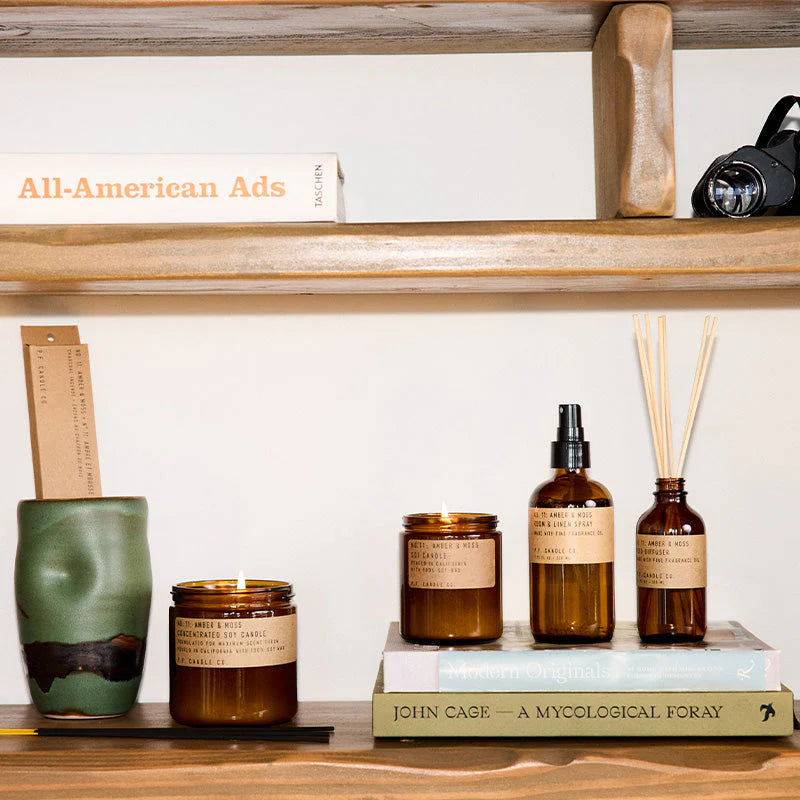 P. F. Candle Co. Amber & Moss– Reed Diffuser