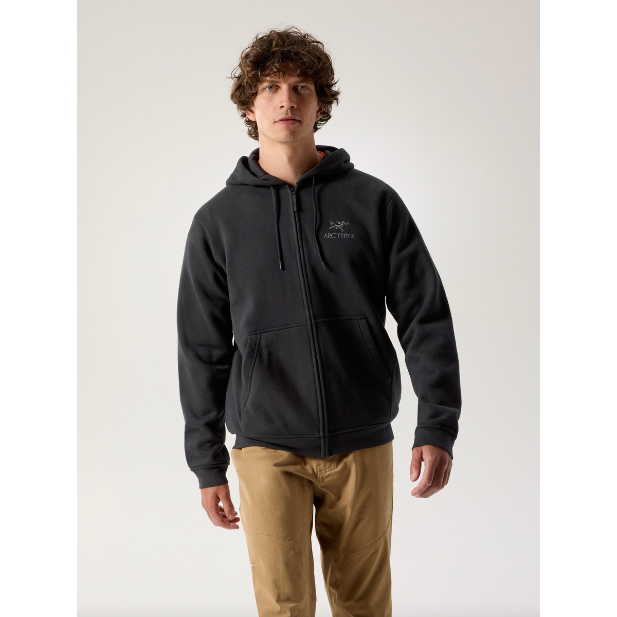 Arc'teryx Men's Emblem Fleece Full Zip Hoody | Black Arc'teryx Men's Emblem Fleece Full Zip Hoody | Black