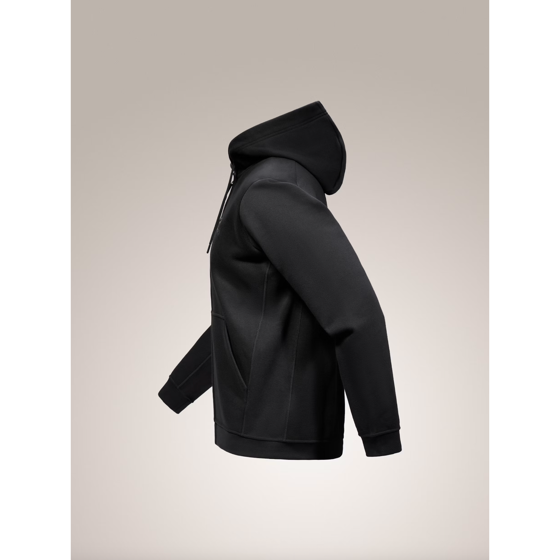 Arc'teryx Men's Emblem Fleece Full Zip Hoody in Black