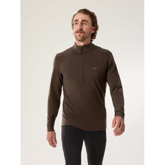 Arc'teryx Men's Rho Merino Wool Zip Neck | Carob