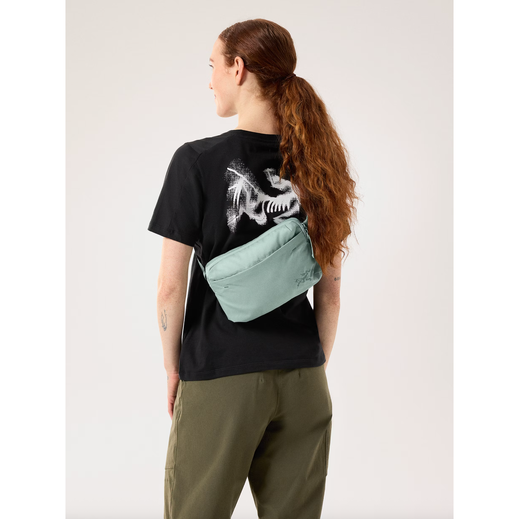 Arc'teryx Heliad Crossbody Bag in Stone Green