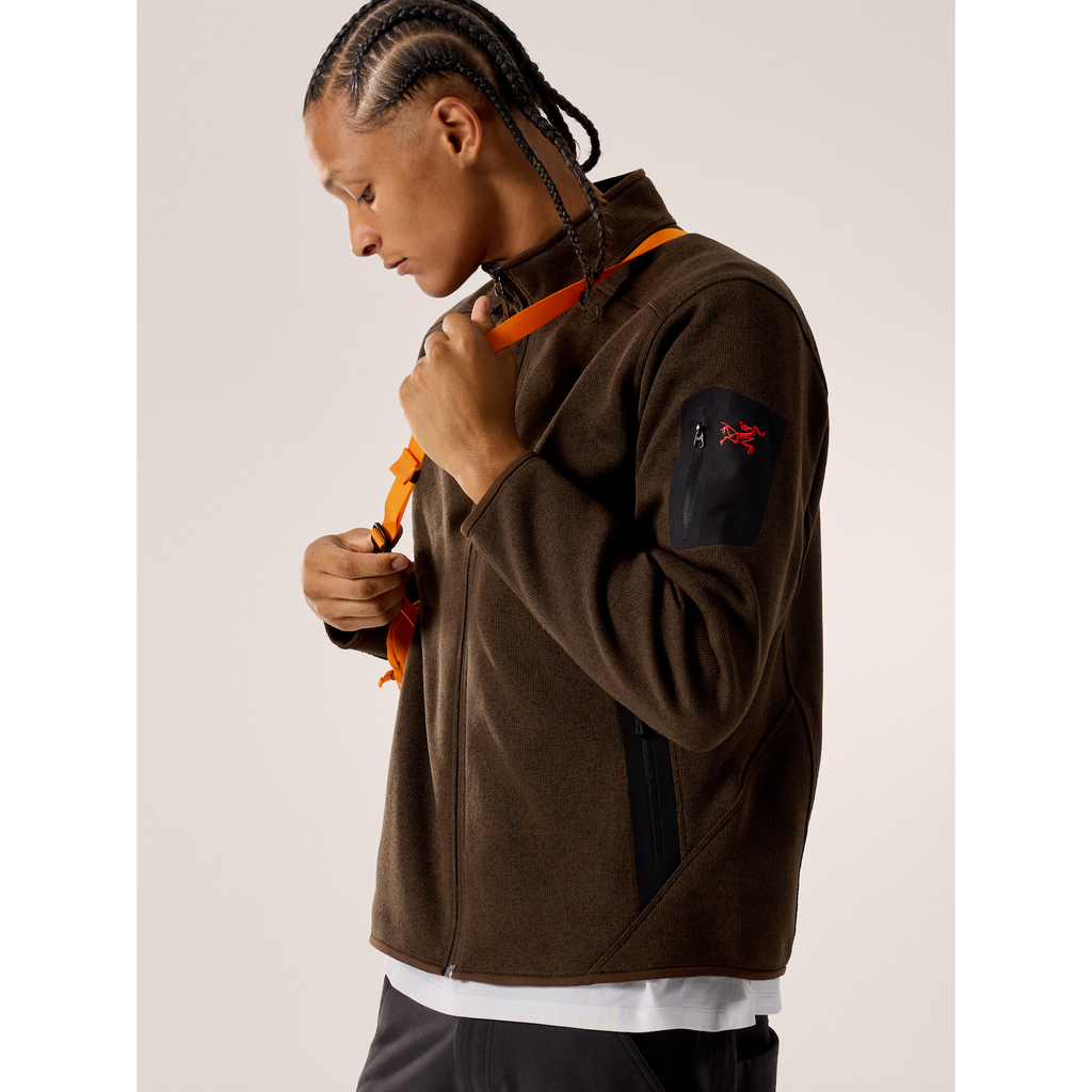 Arc'teryx Men's Covert Cardigan in Carob Heather/Black