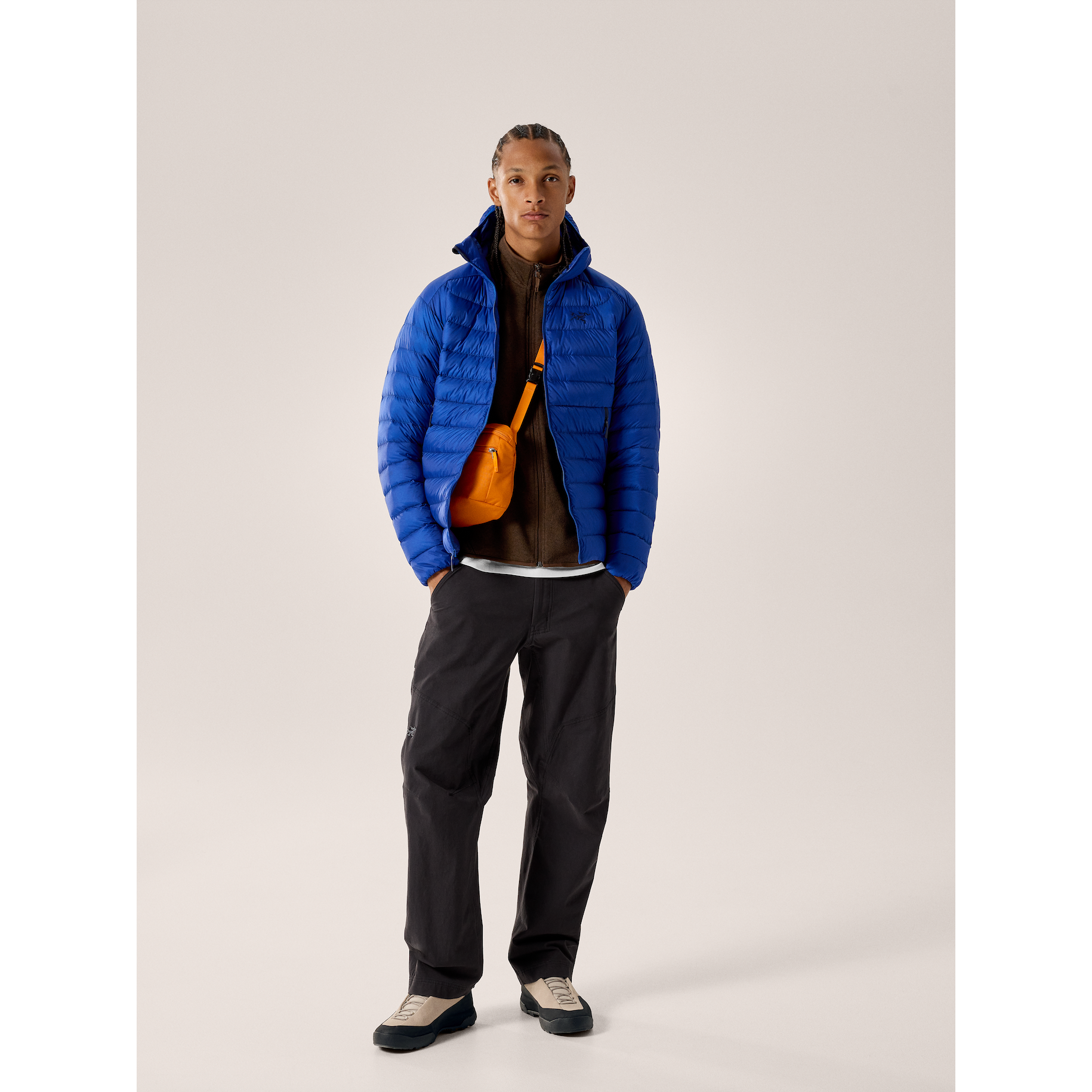 Arc'teryx Men's Covert Cardigan in Carob Heather/Black