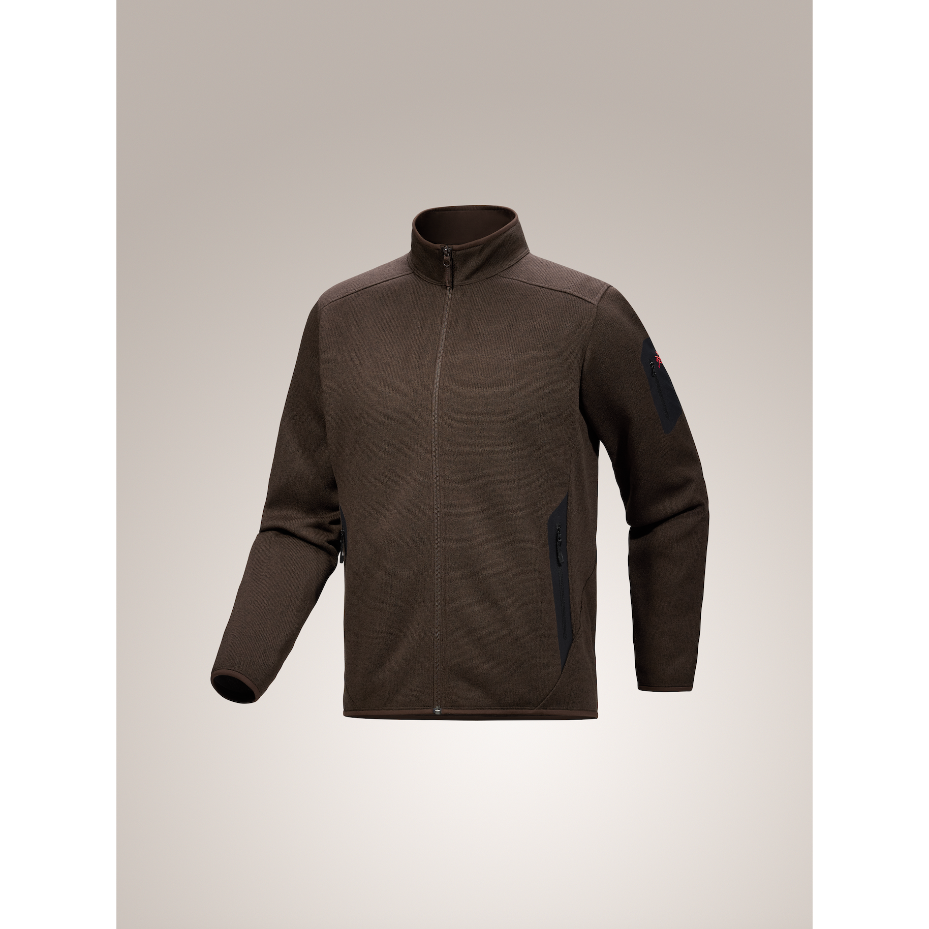 Arc'teryx Men's Covert Cardigan in Carob Heather/Black