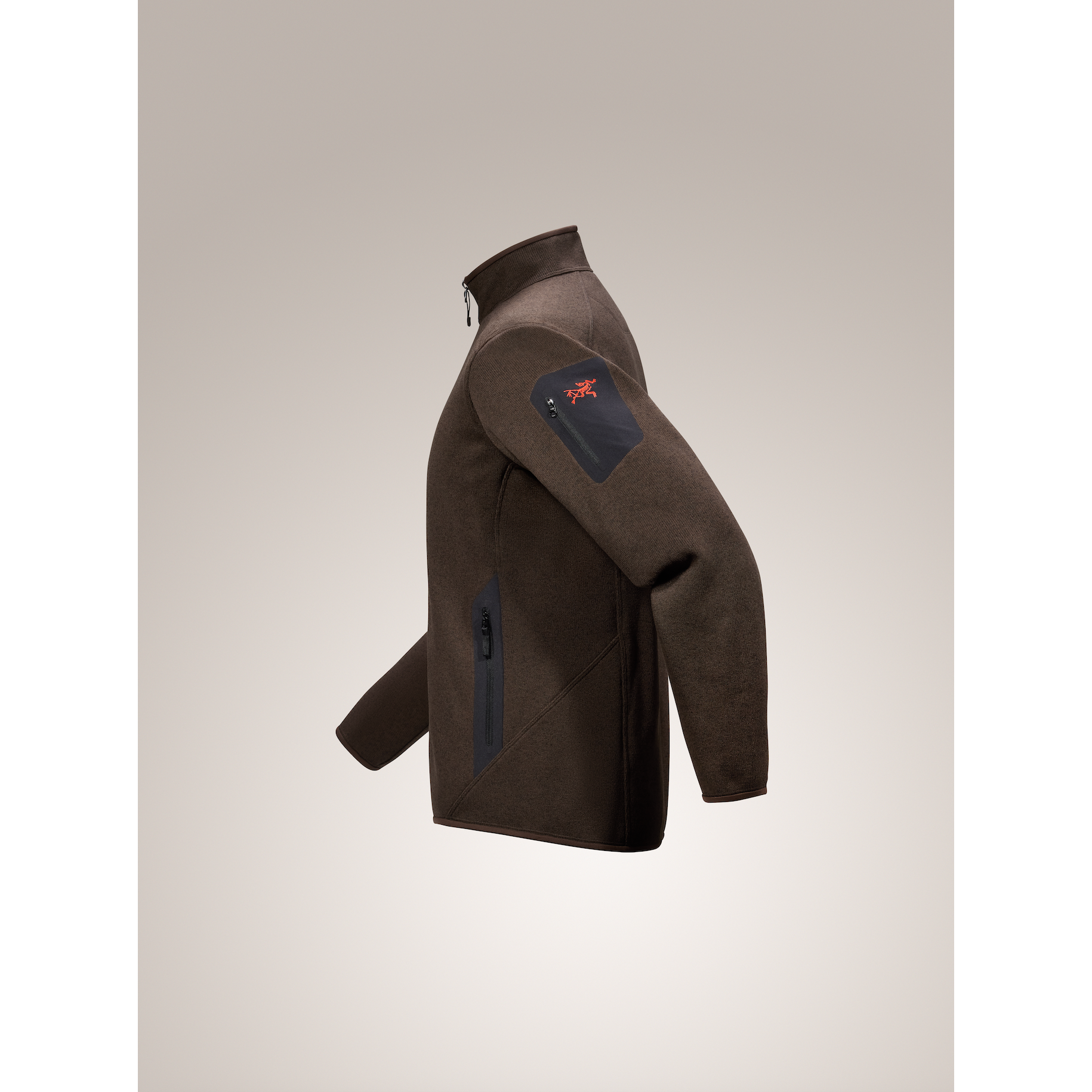 Arc'teryx Men's Covert Cardigan in Carob Heather/Black