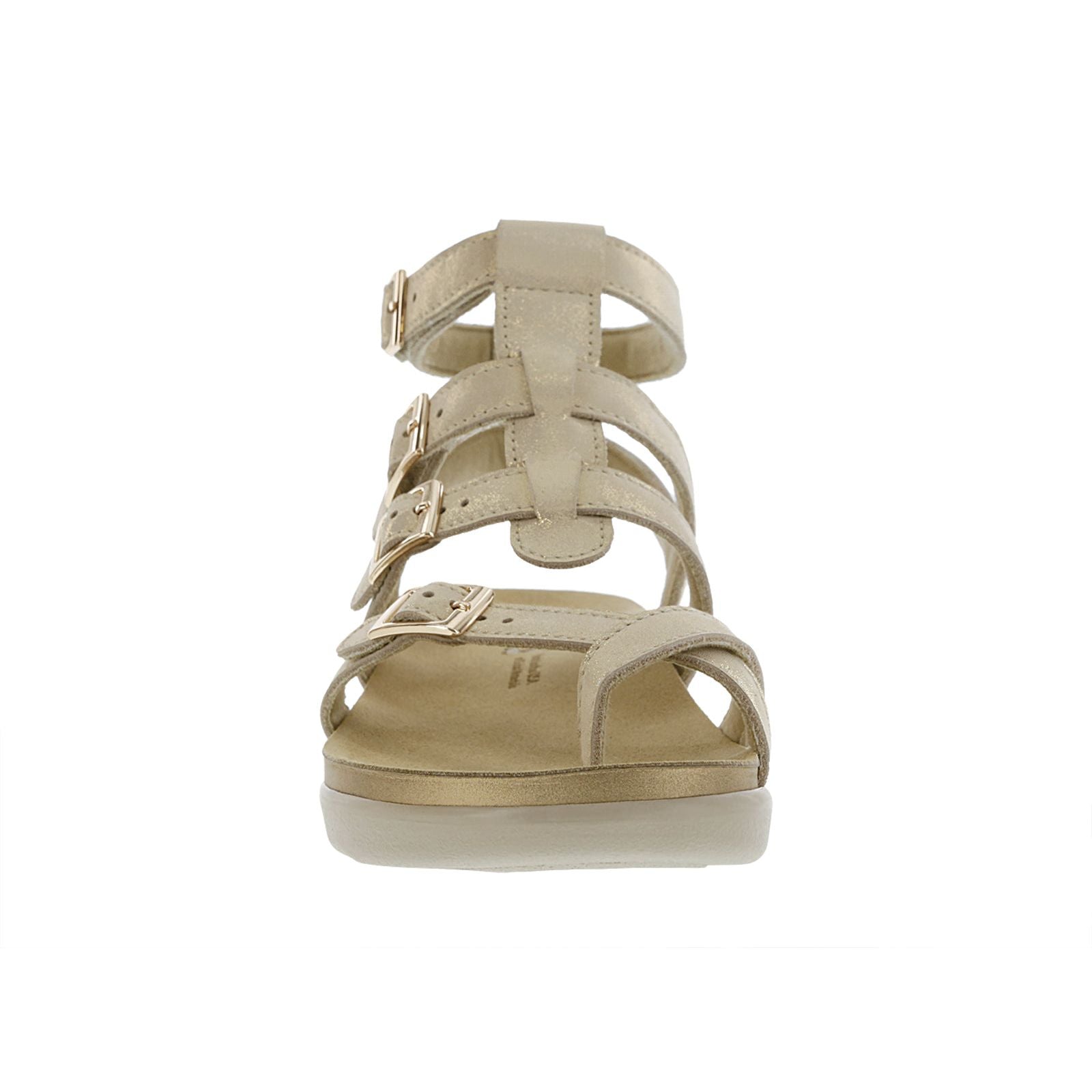 SAS Womens Aria Sandal in Soft Gold
