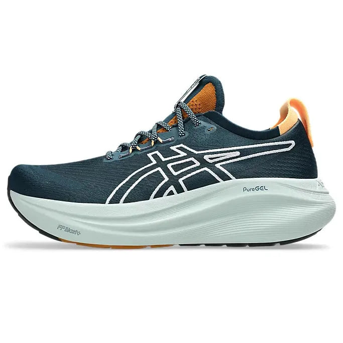 Asics Men's Gel-Nimbus 27 TR in Nature Bathing/Tranquil Teal Asics Men's Gel-Nimbus 27 TR in Nature Bathing/Tranquil Teal