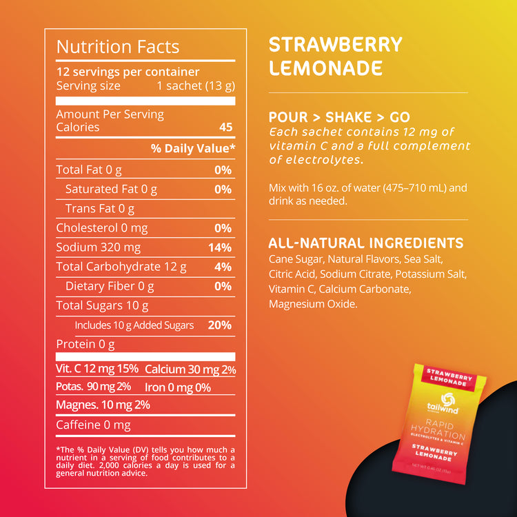 Tailwind Rapid Hydration in Strawberry Lemonade
