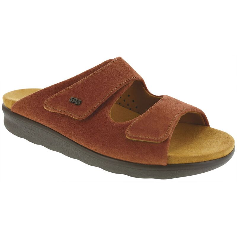 SAS Women's Cozy Slide Sandal in  Rust