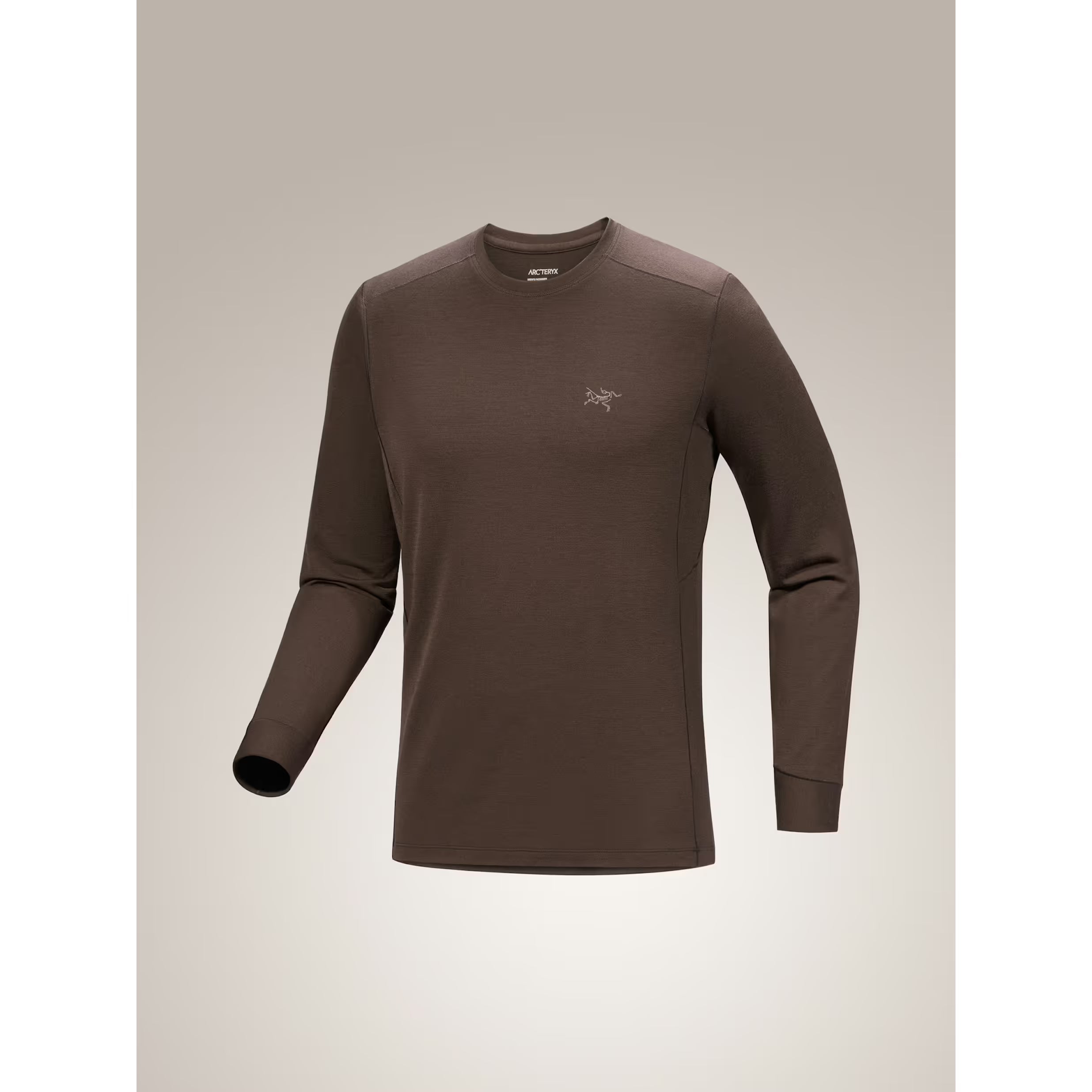 Arc'teryx Men's Rho Merino Wool Crew Neck LS in Carob