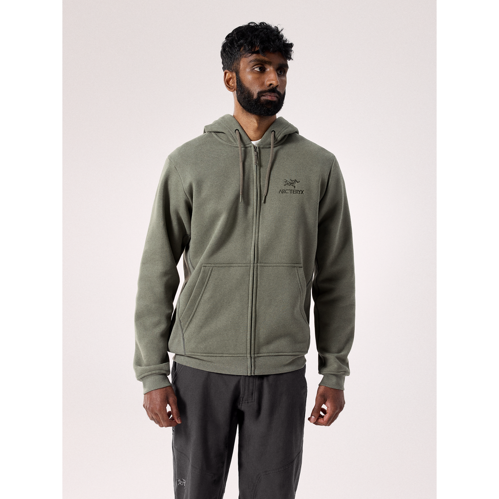 Arc'teryx Men's Emblem Fleece Full Zip Hoody in Forage Arc'teryx Men's Emblem Fleece Full Zip Hoody in Forage