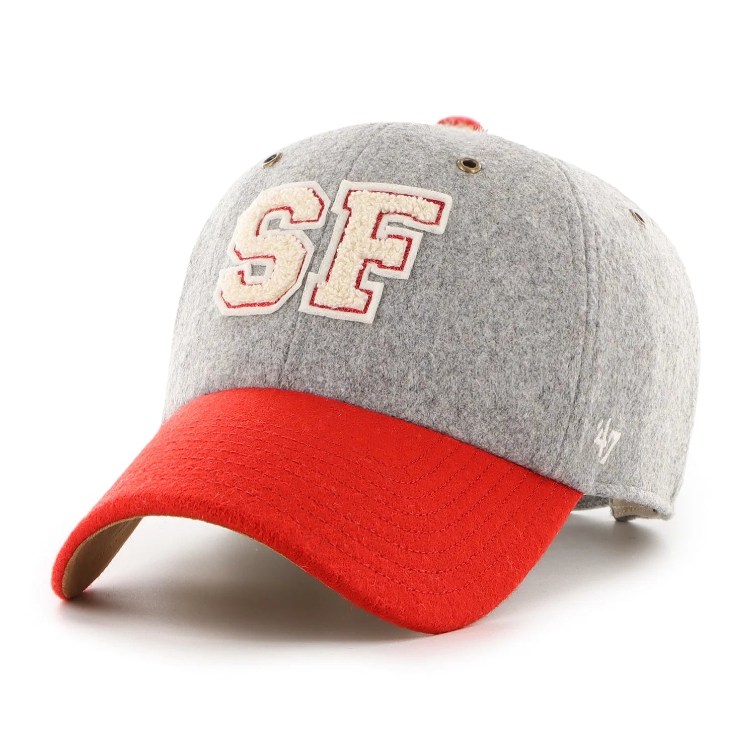 '47 Stoney Clover Lane X San Francisco 49ers Block Clean Up Hat in Gray/Scarlet