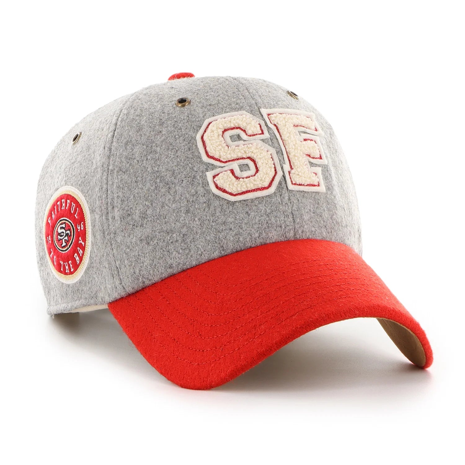 '47 Stoney Clover Lane X San Francisco 49ers Block Clean Up Hat in Gray/Scarlet