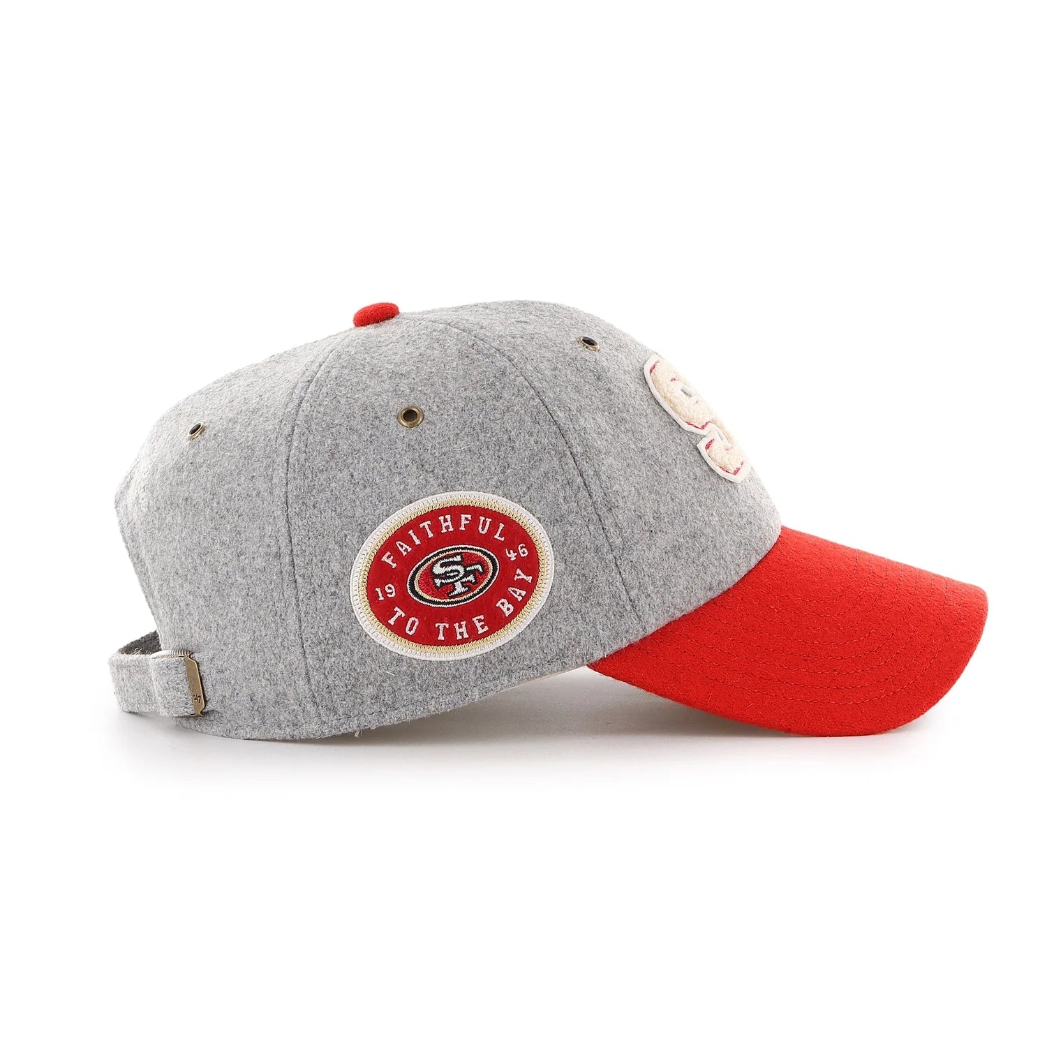 '47 Stoney Clover Lane X San Francisco 49ers Block Clean Up Hat in Gray/Scarlet