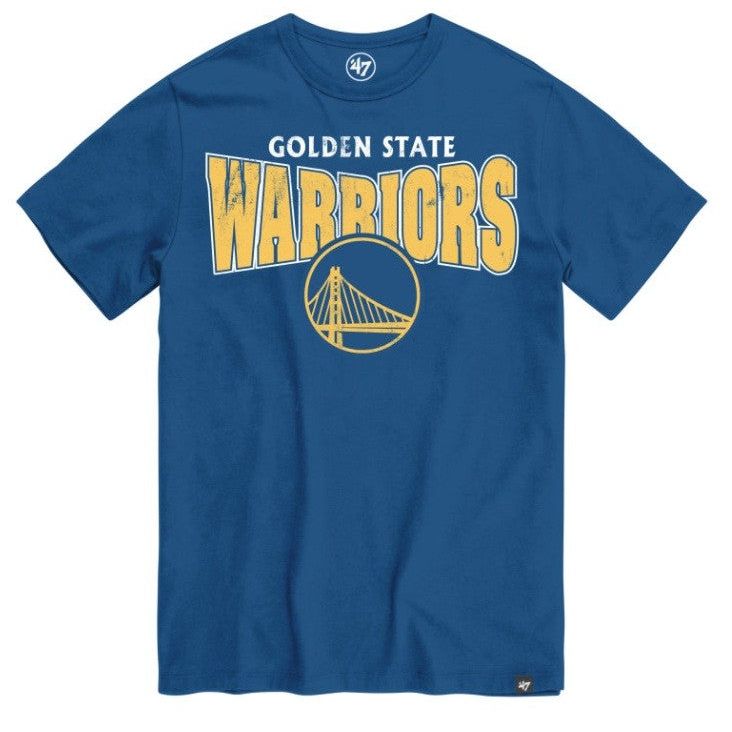 '47 Men's Golden State Warriors Take Charge Franklin T-Shirt in Jetty Blue