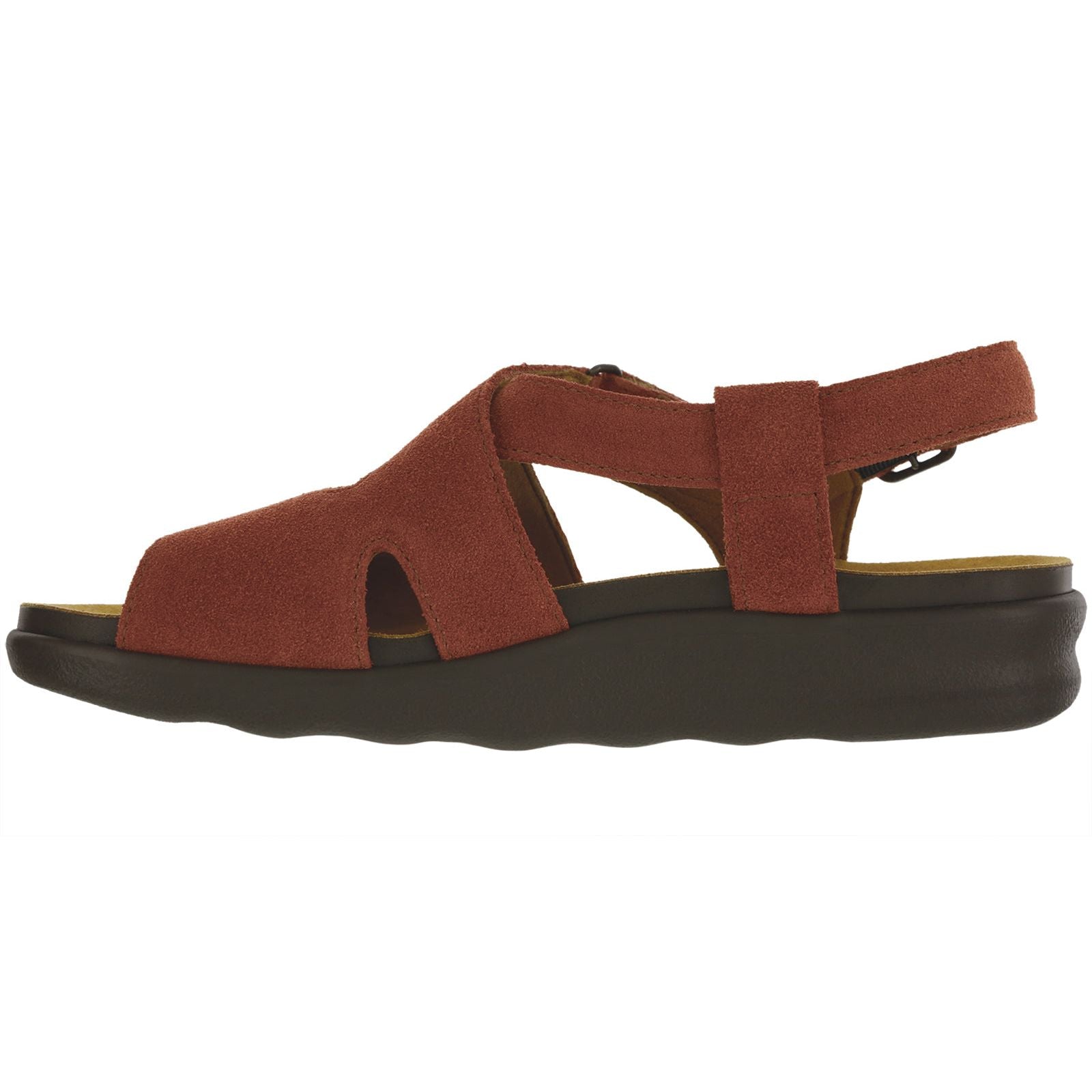 SAS Women's Huggy Heel Strap Sandal in Rust