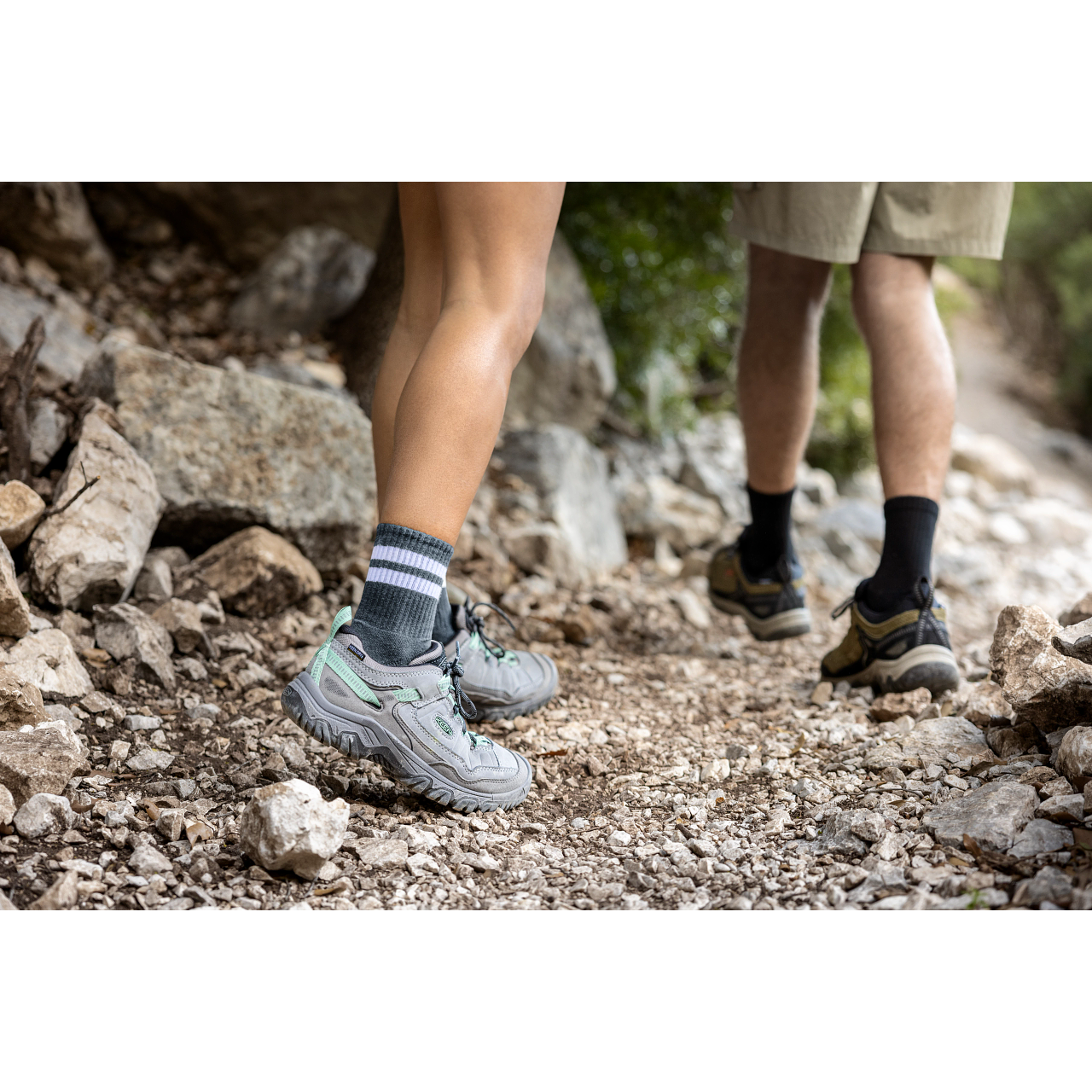 Keen Women's Targhee IV Waterproof Hiking Shoe in Alloy Granite Green  Women's Footwear