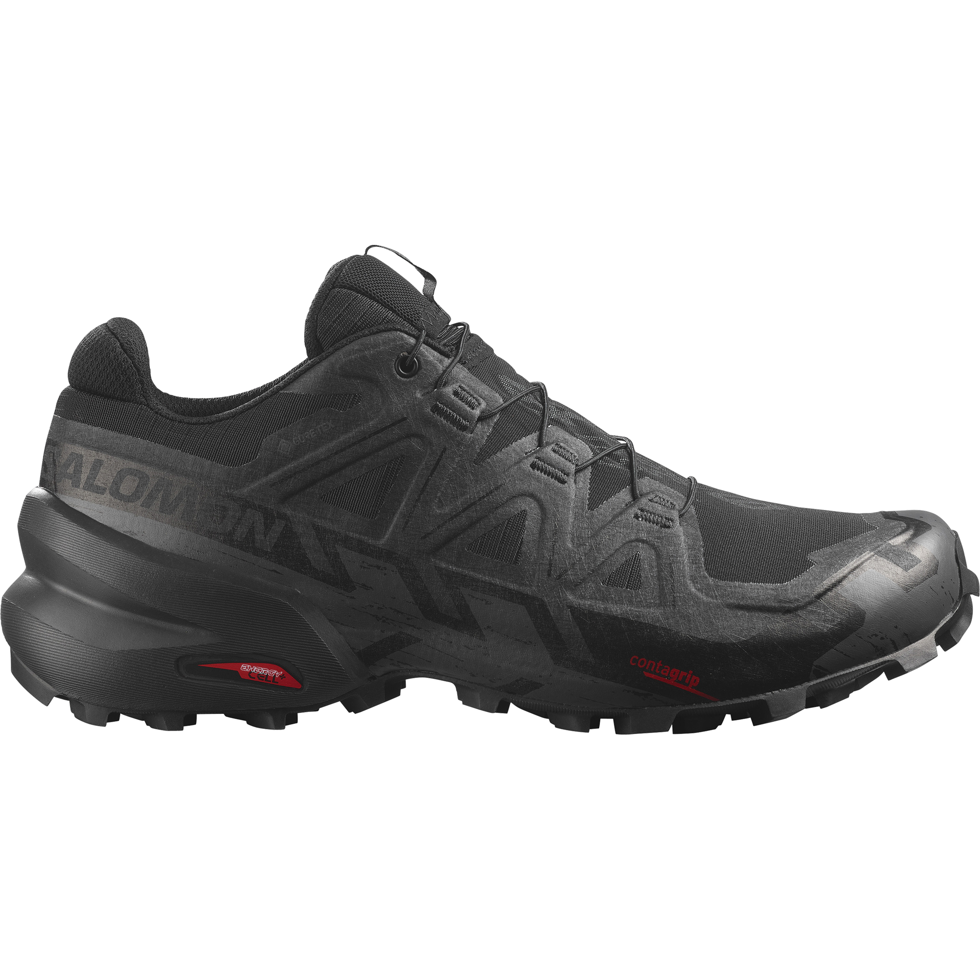 Salomon Men's Speedcross 6 Gore-Tex in Black Black Phantom  Men's Footwear