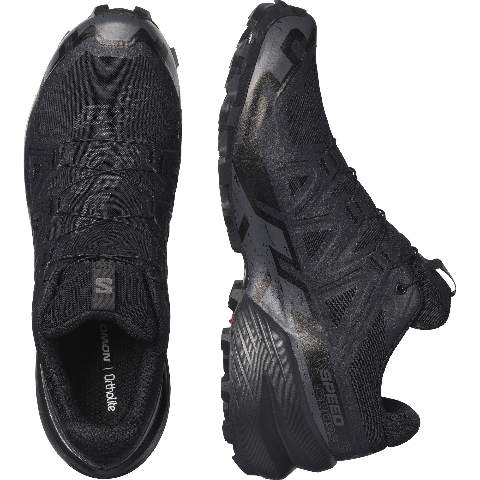 Salomon Men's Speedcross 6 Gore-Tex in Black Black Phantom  Men's Footwear