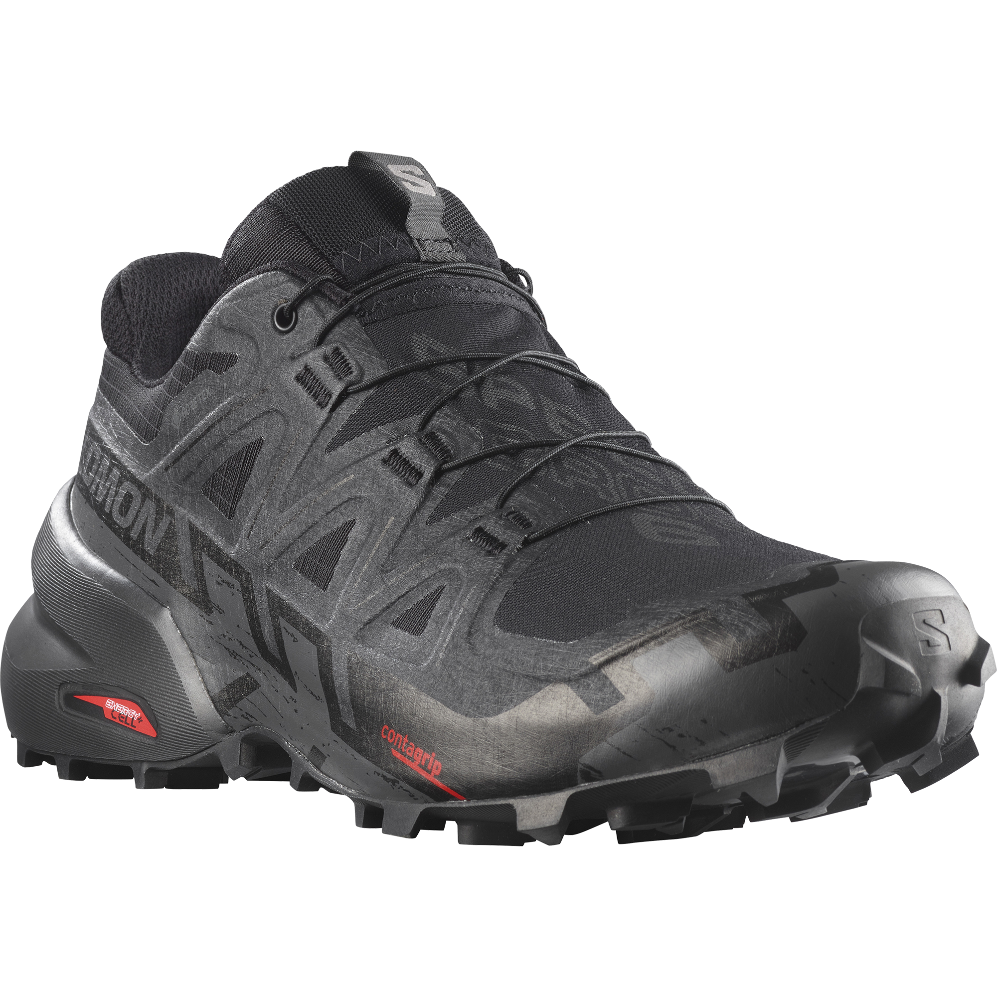 Salomon Men's Speedcross 6 Gore-Tex in Black Black Phantom  Men's Footwear