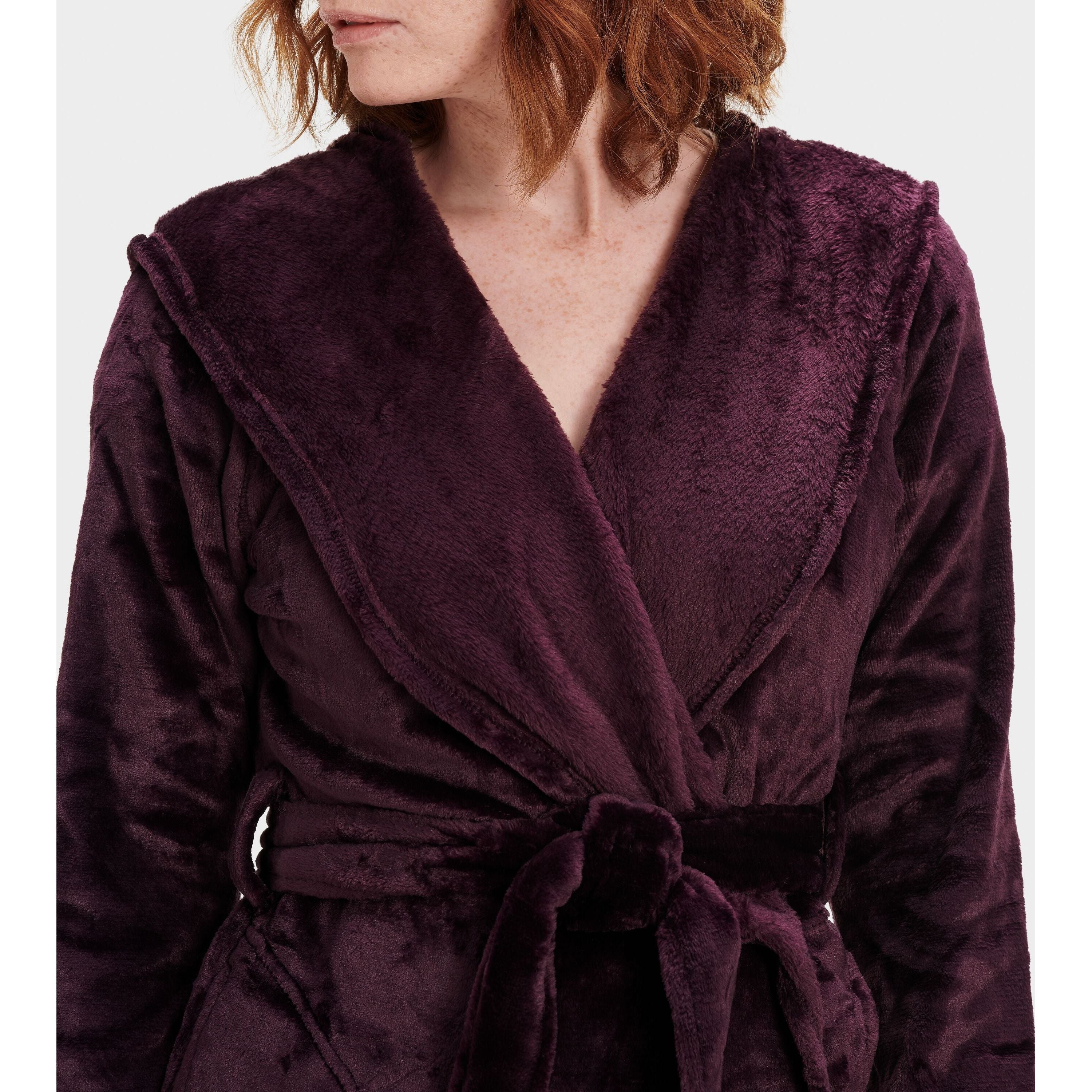 UGG Women's Miranda Fleece Robe in Port  Women's Apparel