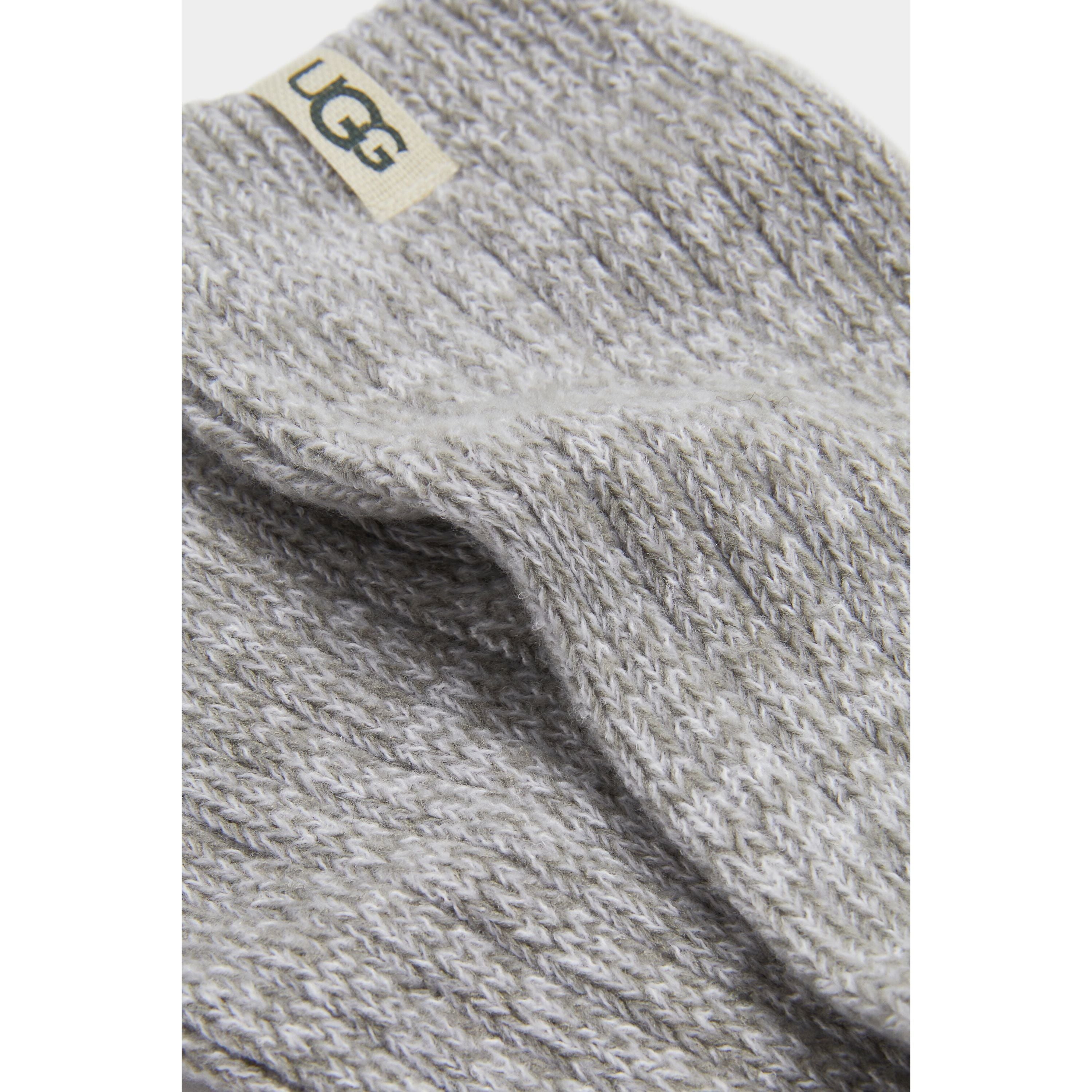 UGG Women's Rib Knit Slouchy Crew Sock in Grey Seal  Apparel & Accessories