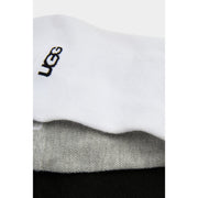 Ugg Women's Stela No-Show 3 Pack Socks in White Grey & Black  Accessories