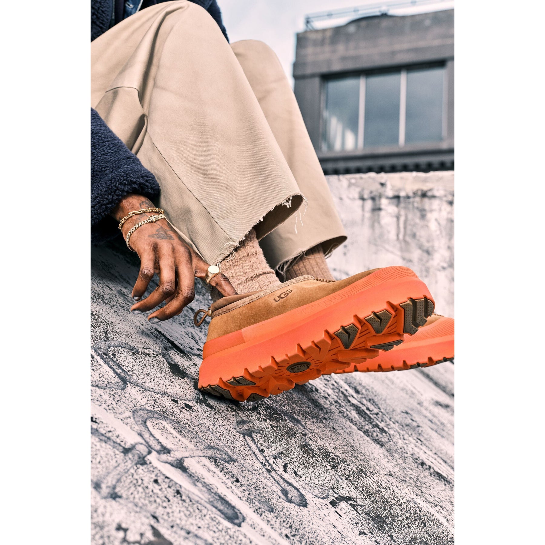 UGG Men's Tasman Weather Hybrid in Chestnut Orange | Footprint USA