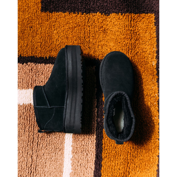 UGG Classic Ultra Mini Platform Ankle Boots - Black