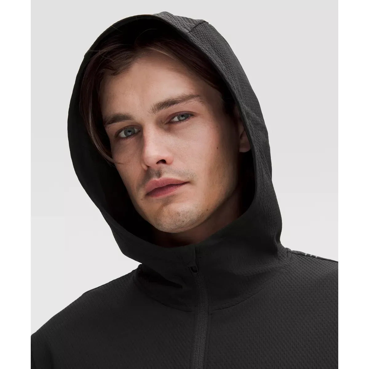 Lululemon Men's License to Train Textured Full Zip in Black